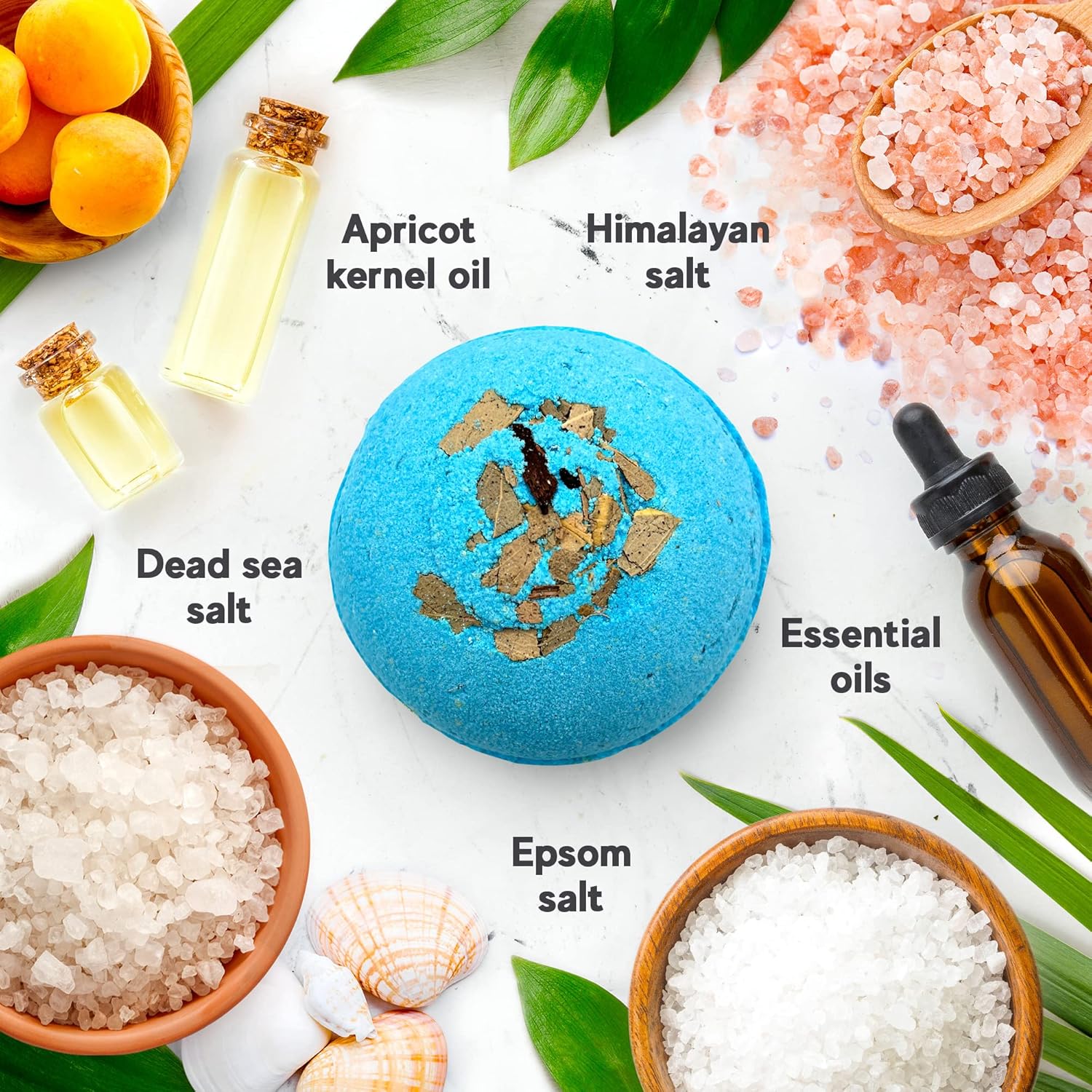 Handmade Organic Bath Bombs Gift Set For Women All Natural with Epsom Salt Relaxation Dead Sea Salt – Natural and Safe Bath Bombs Kit for Kids Her