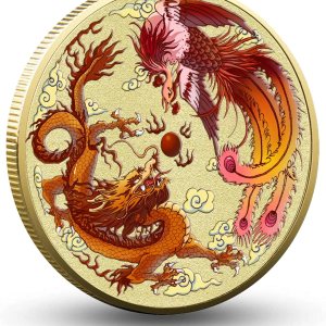 Colorido dragón chino y fénix moneda de la suerte – Rascador de boletos de lotería – Atrae buena fortuna – Moneda de desafío de buena suerte Colorido dragón chino y fénix moneda de la suerte – Rascador de boletos de lotería – Atrae buena fortuna – Moneda de desafío de buena suerte