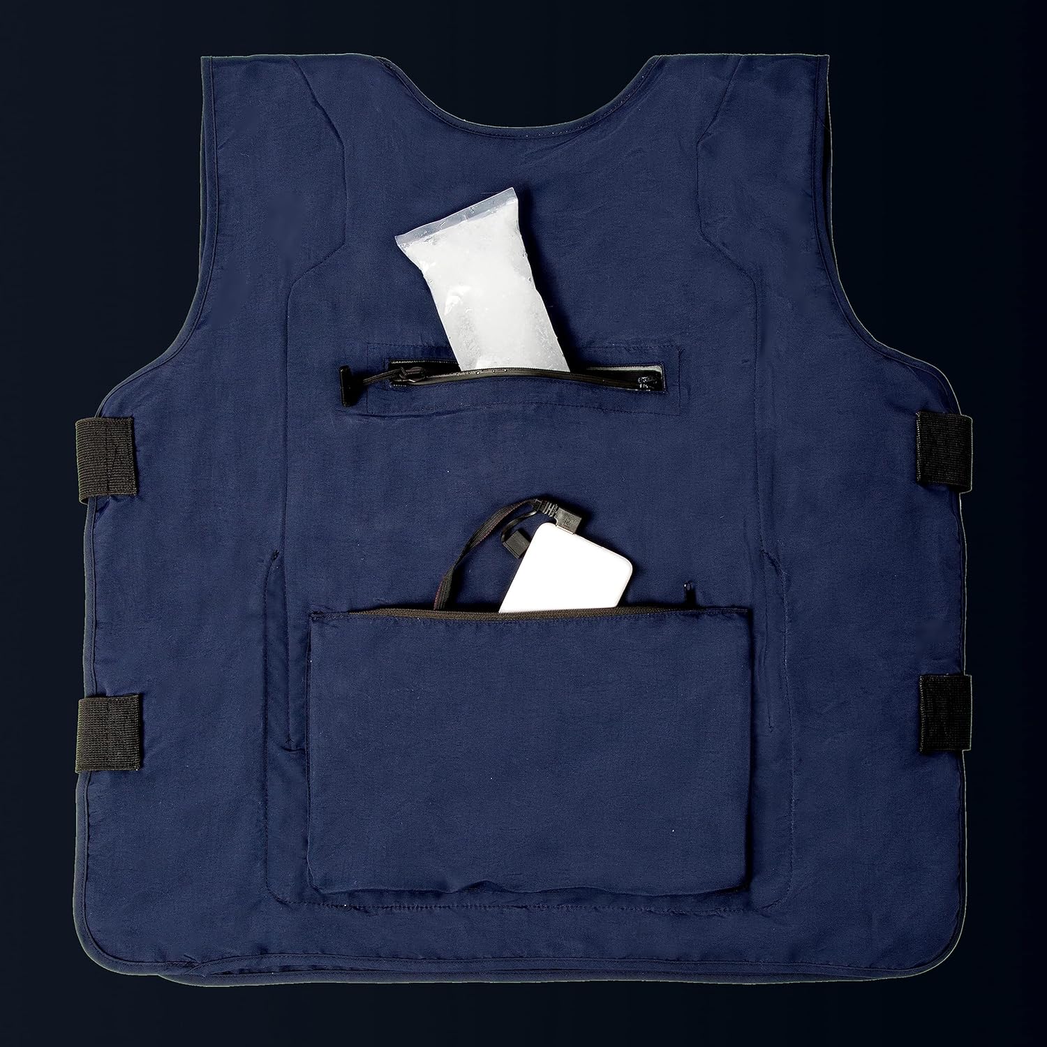 7117 Cooling Vest for Men Women,Ice Water Circulating Cooling Vest,Summer Cooling Vest,Adjustable,With Portable Power Supply