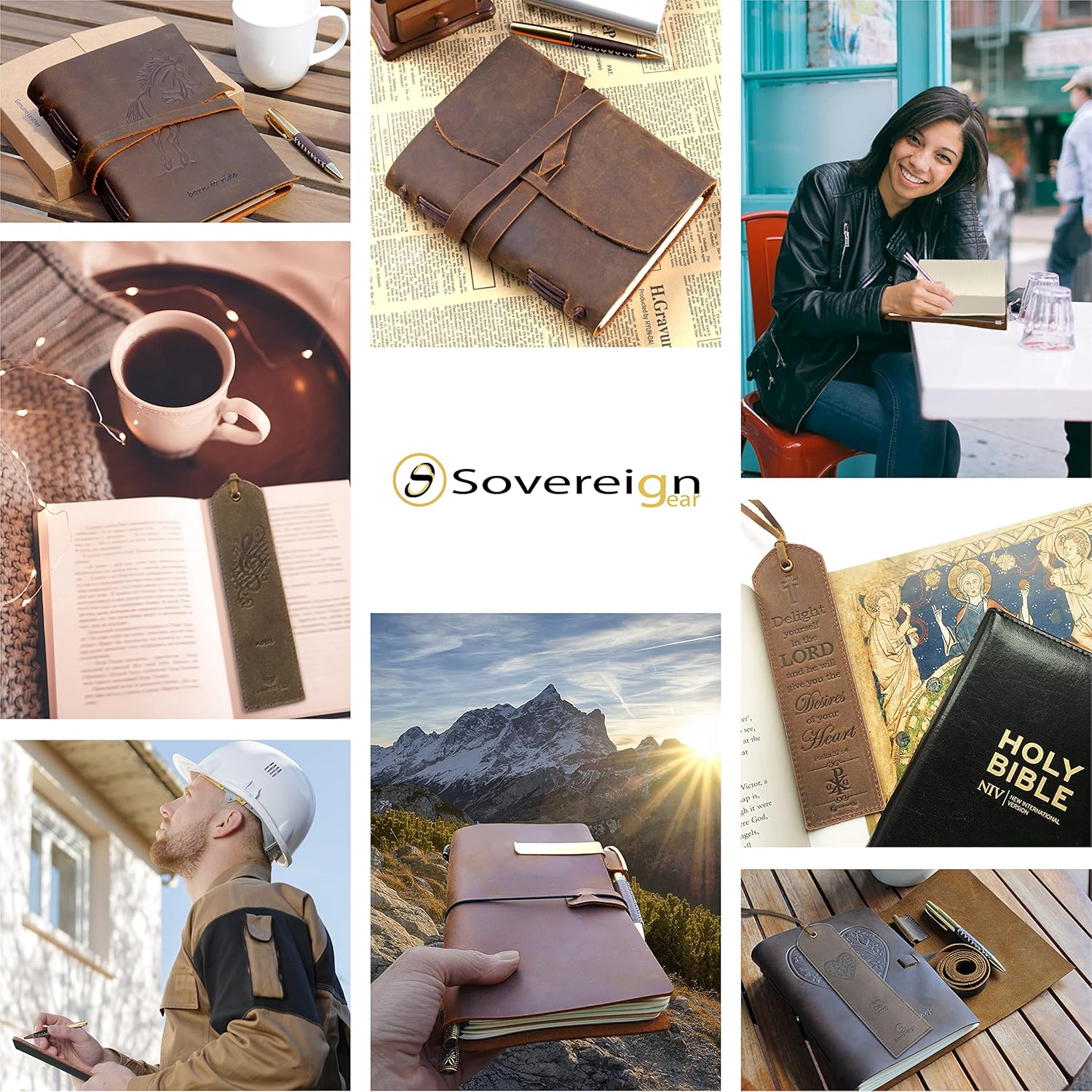 Marcapáginas de cuero hecho a mano con diseño de corazón, 2 marcas de cuero auténtico, marcadores únicos para hombres, mujeres y niños  Gran regalo