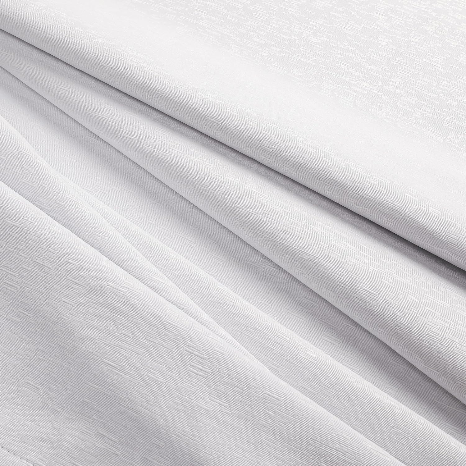 Chyhomenyc Kaku – Cortinas opacas blancas de 63 pulgadas de largo, 2 paneles, aislamiento térmico, reducción de ruido, ahorro de energía, jacquard