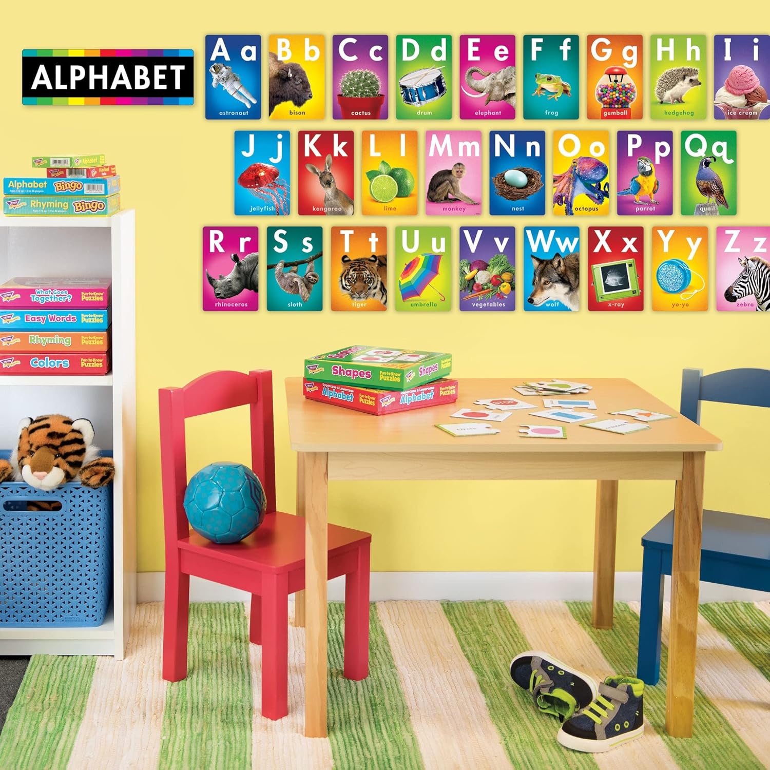 ABC Photo Fun Learning Set, by TREND Enterprises, Juego de aprendizaje de borrado en seco, edades 4-8