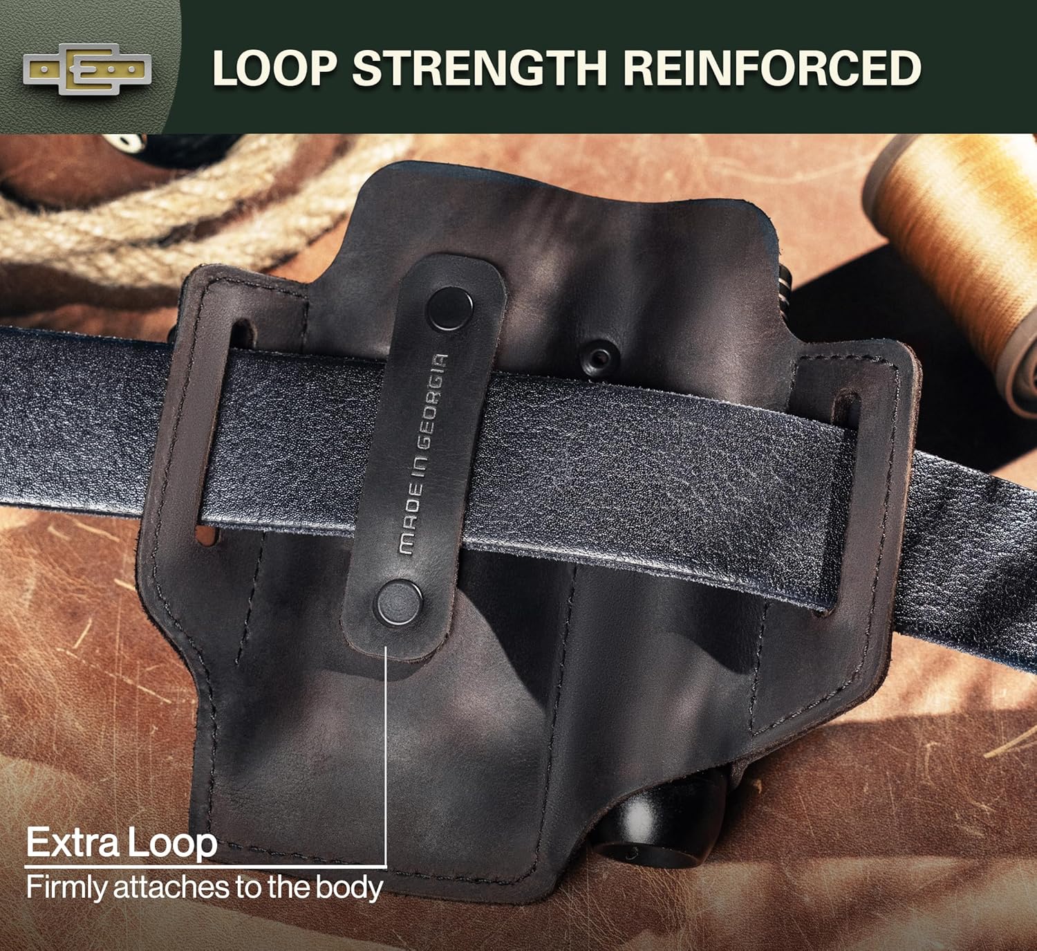 EDC – Funda multiherramienta para cinturón, funda compacta para cuchillo y linterna para uso diario, funda Leatherman para hombres, organizador de