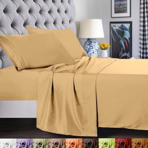 Elegant Comfort – Juego de sábanas de 1500 hilos de calidad egipcia, supersuave, sin arrugas y resistente a las arrugas, 4 piezas, bolsillo profundo Elegant Comfort – Juego de sábanas de 1500 hilos de calidad egipcia, supersuave, sin arrugas y resistente a las arrugas, 4 piezas, bolsillo profundo