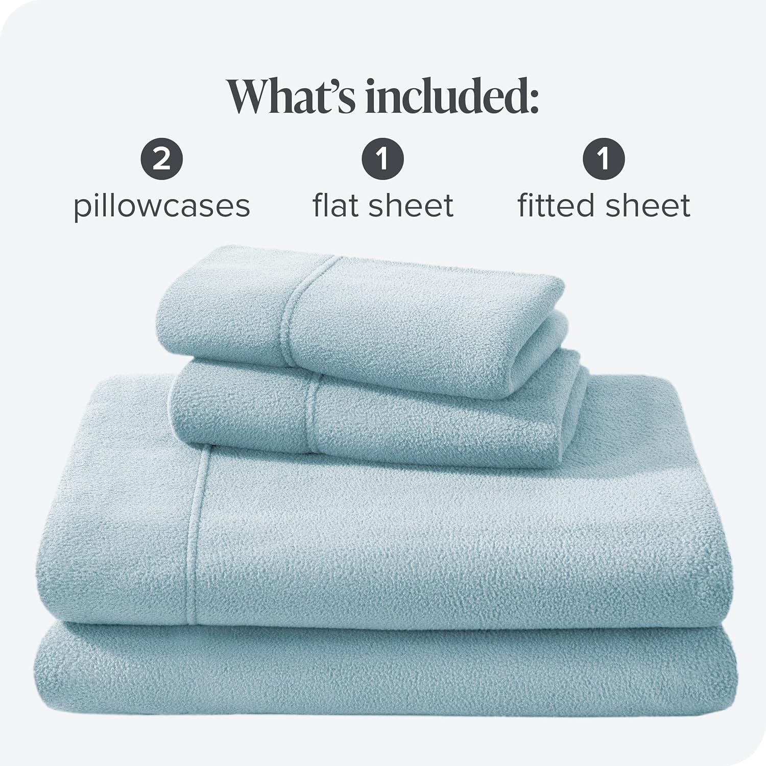 Bare Home Juego de sábanas de forro polar súper suave, tamaño Queen, forro polar extra afelpado, sábanas de cama sin pelusas, calidez acogedora para