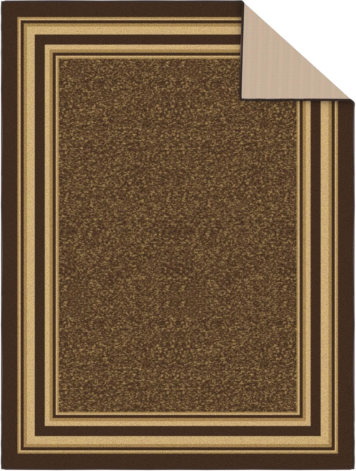 Ottomanson, colección Ottohome, tapete camino de color, estilo contemporáneo con bases antiderrapante, parte trasera de hule