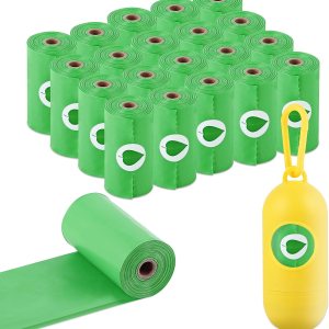 FluffyDream Bolsas de excremento de perro con dispensador, bolsas de basura para mascotas, bolsas para perros, rollos de repuesto garantizados a FluffyDream Bolsas de excremento de perro con dispensador, bolsas de basura para mascotas, bolsas para perros, rollos de repuesto garantizados a