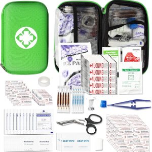 275 kits de primeros auxilios de viaje para artículos de preparación para emergencias de automóvil, kit esencial para accidentes urgentes, equipo de 275 kits de primeros auxilios de viaje para artículos de preparación para emergencias de automóvil, kit esencial para accidentes urgentes, equipo de