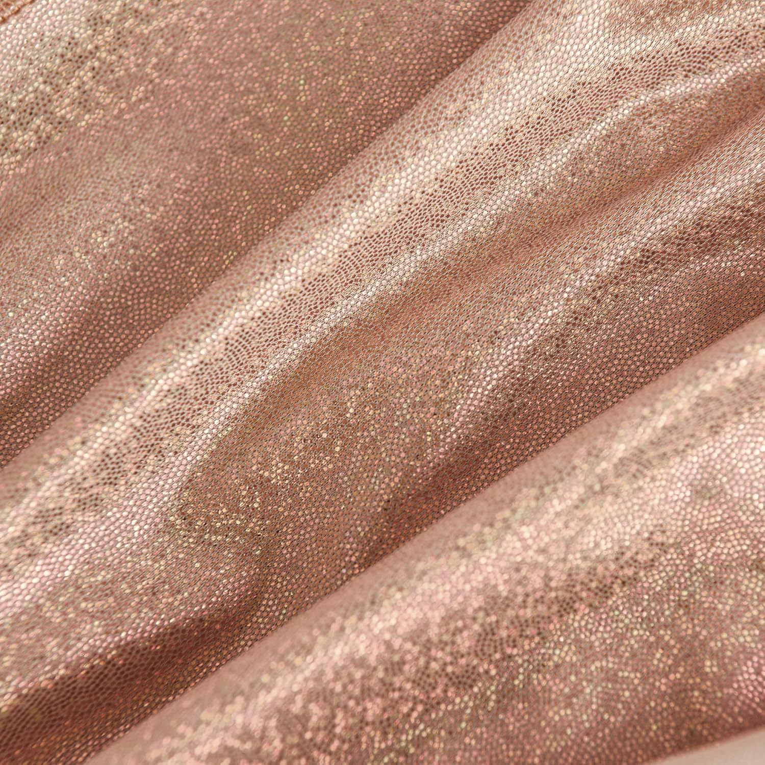 Fitable Mantel de lentejuelas color oro rosa para fiestas, paquete de 2, 90×132 pulgadas, mantel rectangular con purpurina brillante para mesas de 8
