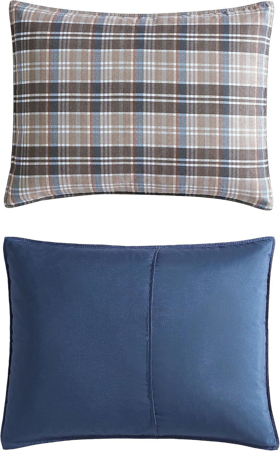 Eddie Bauer – Juego de funda de edredón tamaño individual, juego de ropa de cama reversible de microgamuza con fundas a juego, decoración casual del