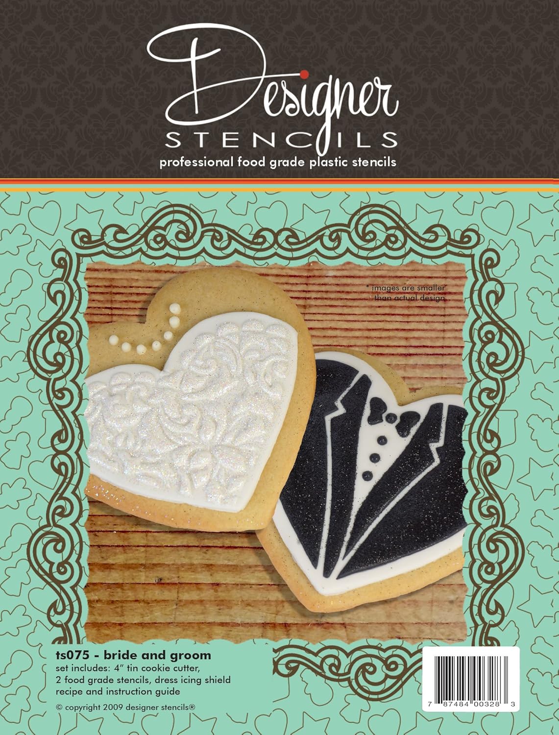 Juego de plantillas y cortador de galletas de novia y novio  Para aniversarionoviacompromiso  Plantilla para decoración de pasteles de despedida de