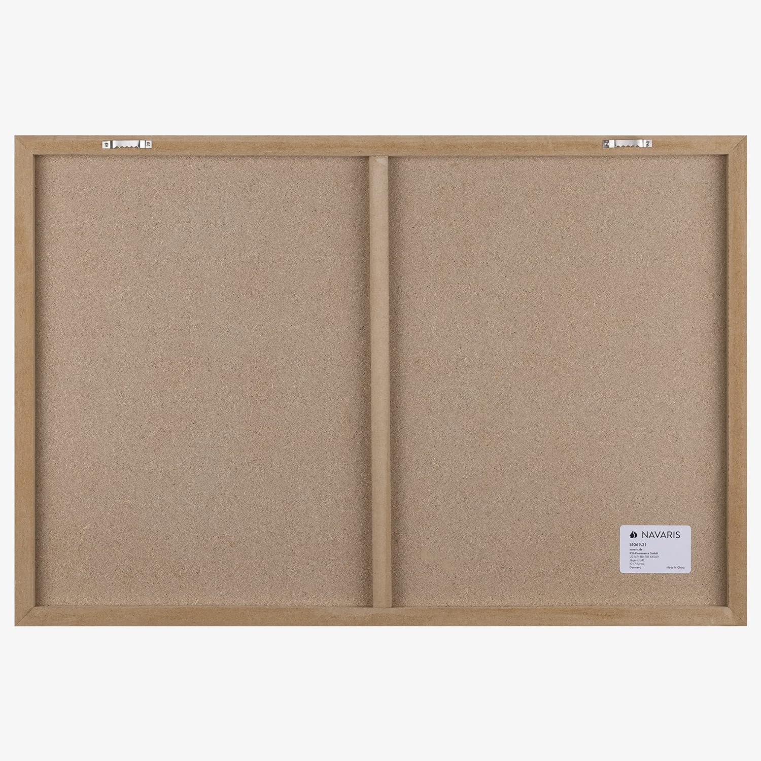 Navaris Pizarra magnética de borrado en seco, 16 x 24 pulgadas, pizarra blanca decorativa para pared con diseño, incluye 5 imanes y marcador, madera