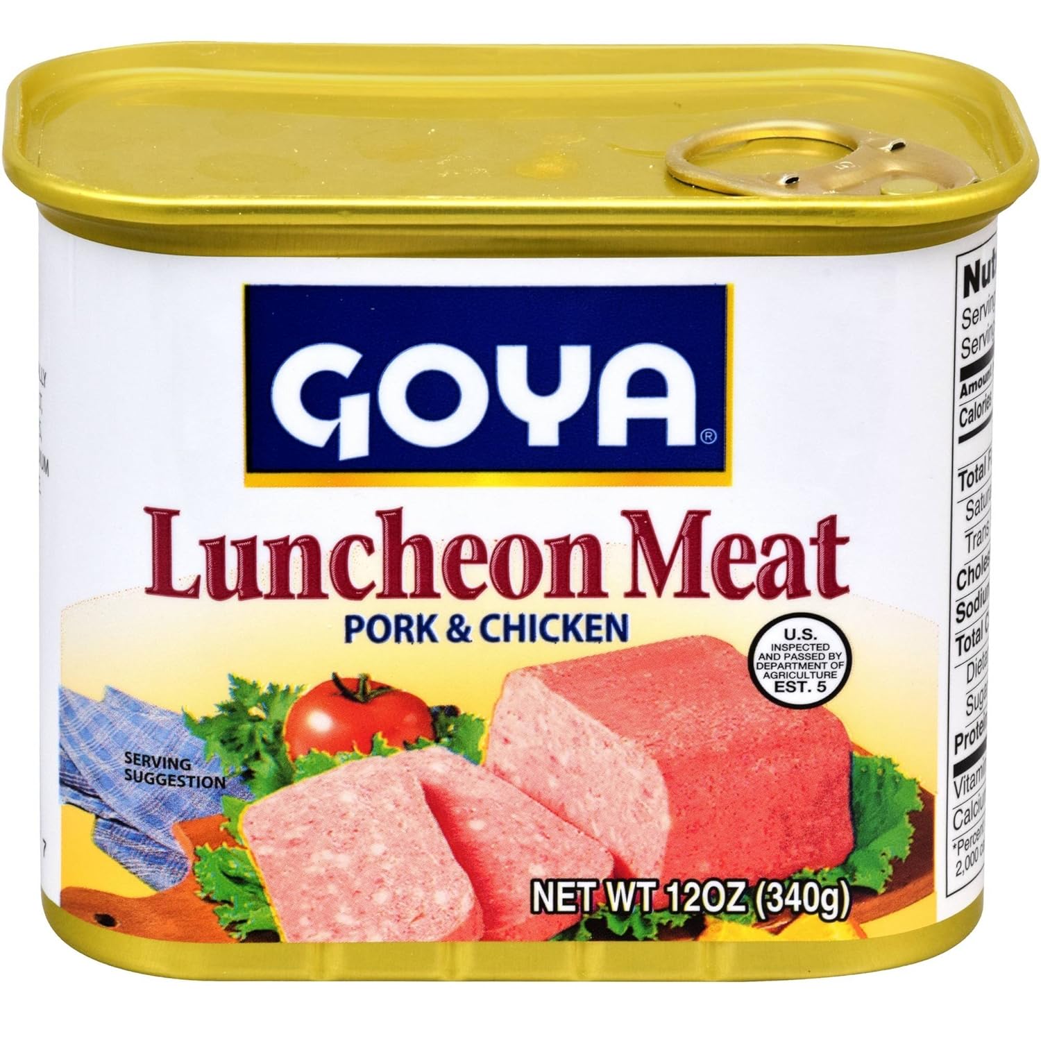 Goya Almuerzo de carne de cerdo y pollo 12 onzas, paquete de 1