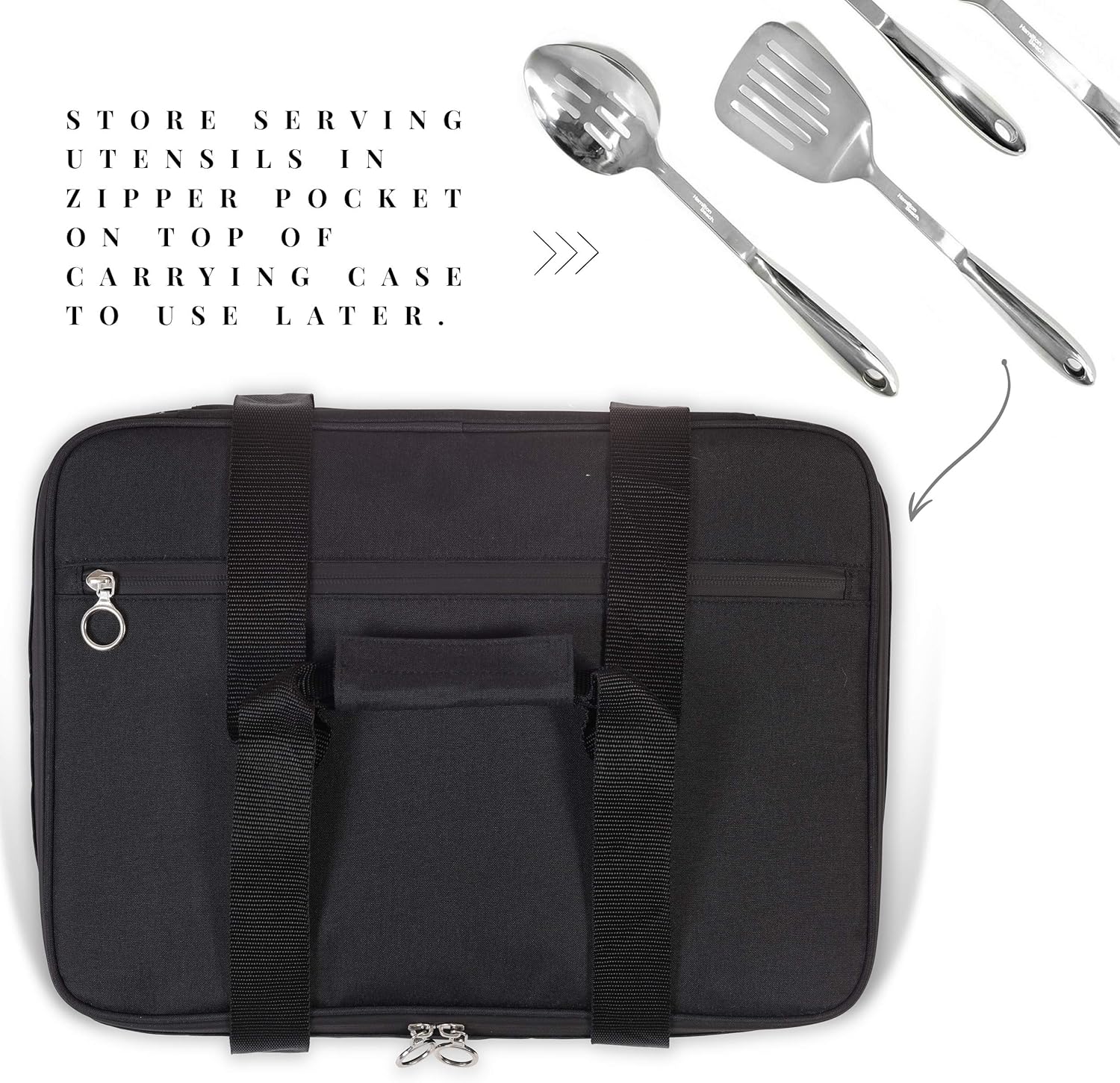 Estuche de transporte aislado para almacenamiento de alimentos fríos o calientes, perfecto para comidas comidas, fiestas, picnics y comidas al aire