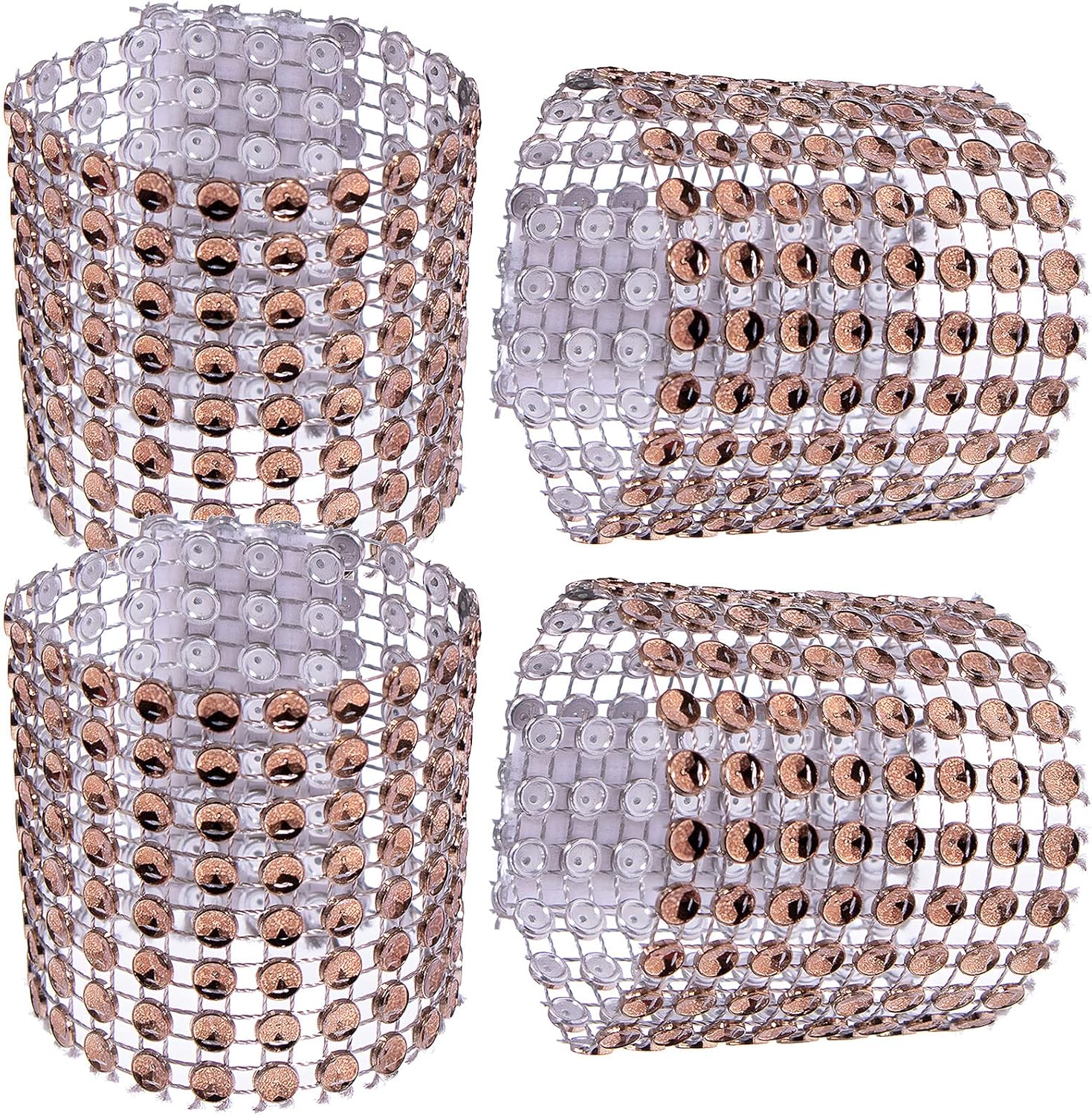 50 servilleteros de café, servilleteros de diamantes de imitación para grandes eventos, decoraciones de mesa, bodas, fiestas, bricolaje