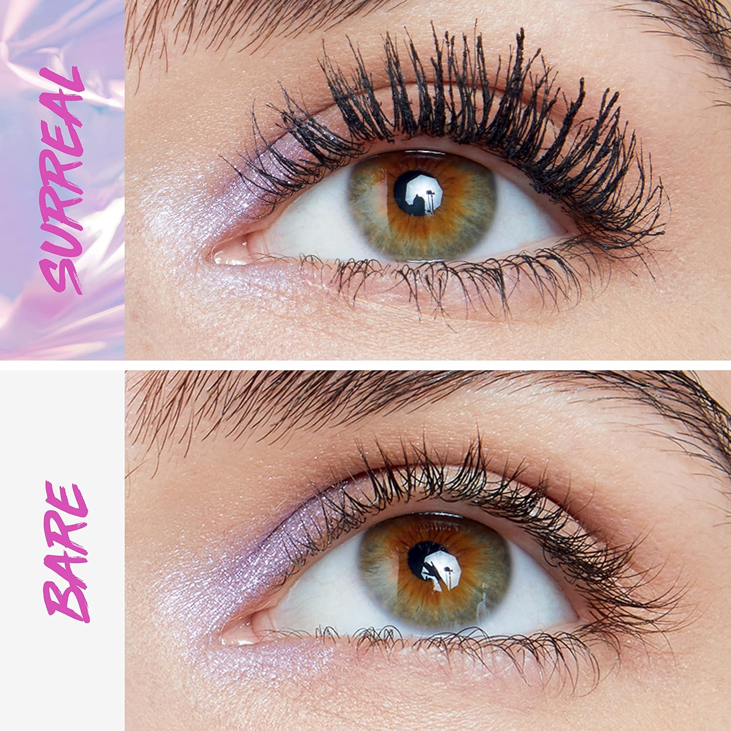 Maybelline The Falsies Surreal Extensions – Máscara de pestañas lavable, voluminizadora, maquillaje alargador, color negro marrón, 1 unidad