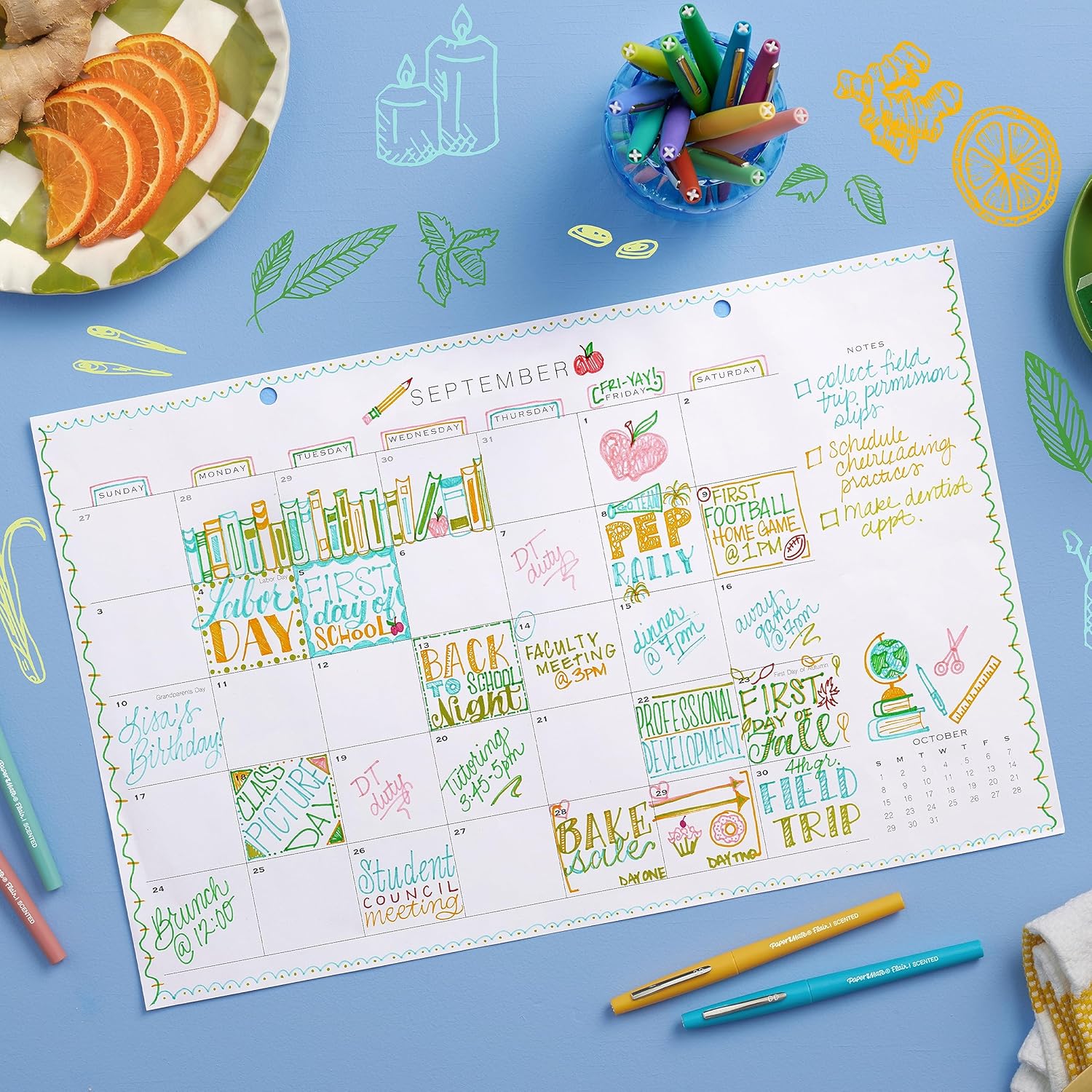 Paper Mate Flair Nature Escape – Bolígrafos perfumados con punta de fieltro, punta media (0.028 in), colores surtidos, 16 unidades (perfectos para