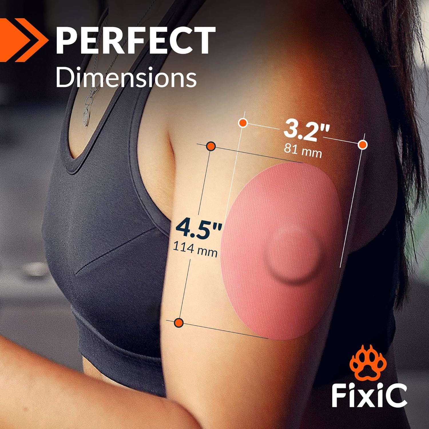 FixiC Parches adhesivos Freestyle 25 piezas  Bueno para Libre 1, 2  Enlite  Guardian  Parches adhesivos impermeables  Cubiertas adhesivas libres