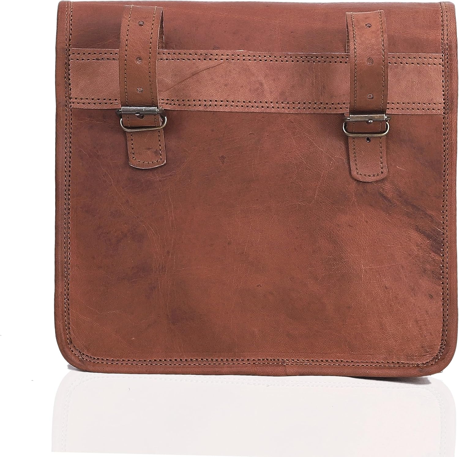 C CUERO Alforjas de cuero para motocicleta, bolsas de equipaje para motocicleta, bolsa lateral de viaje de cuero (juego de 2)