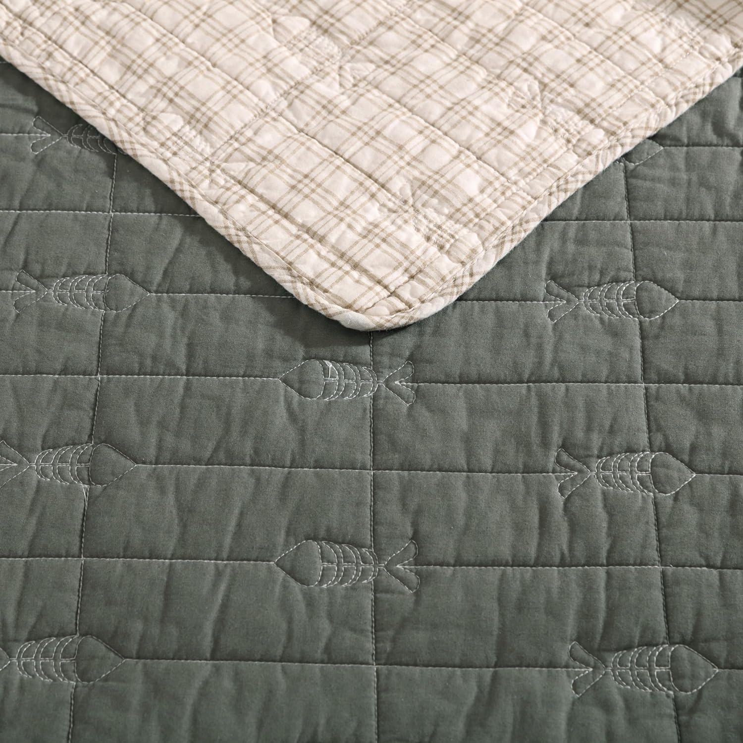 Eddie Bauer – Juego de edredón individual, ropa de cama reversible de algodón con funda a juego, decoración ligera del hogar para todas las