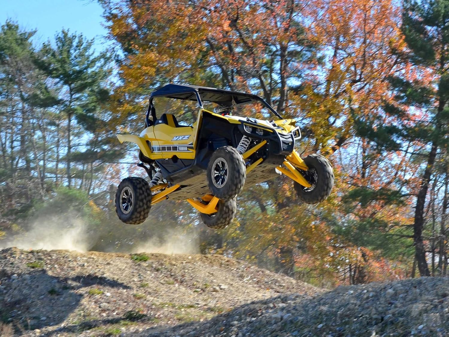 SuperATV Volante de mayor rendimiento para Yamaha XYZ UTV 2015+  Fácil de despegar  Par mejorado  Adecuado para montar en senderos, despegues en