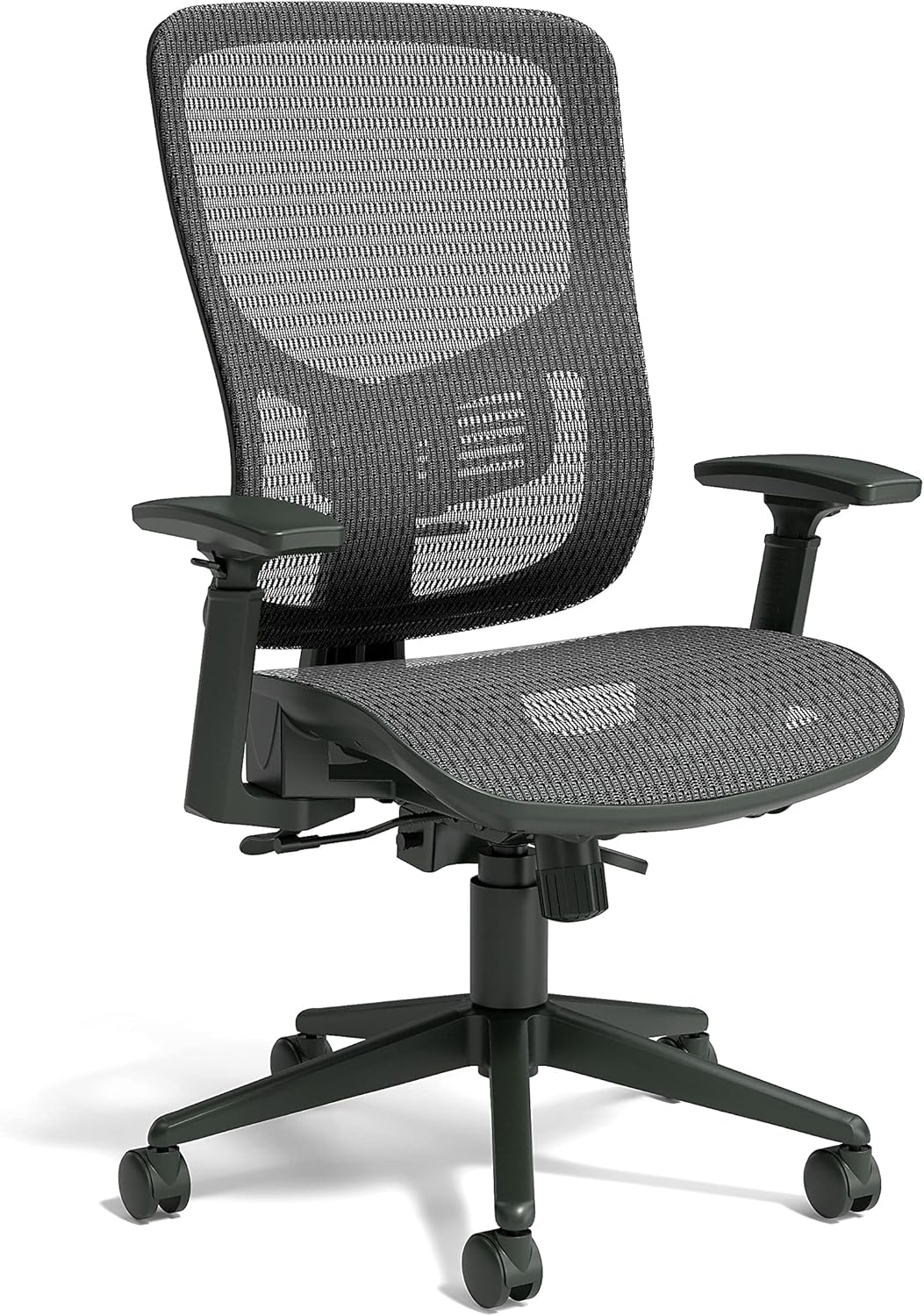 Union & Scale Flexfit Kroy – Silla de trabajo de malla, negro, paquete de 2 (UN59523-CCVS)