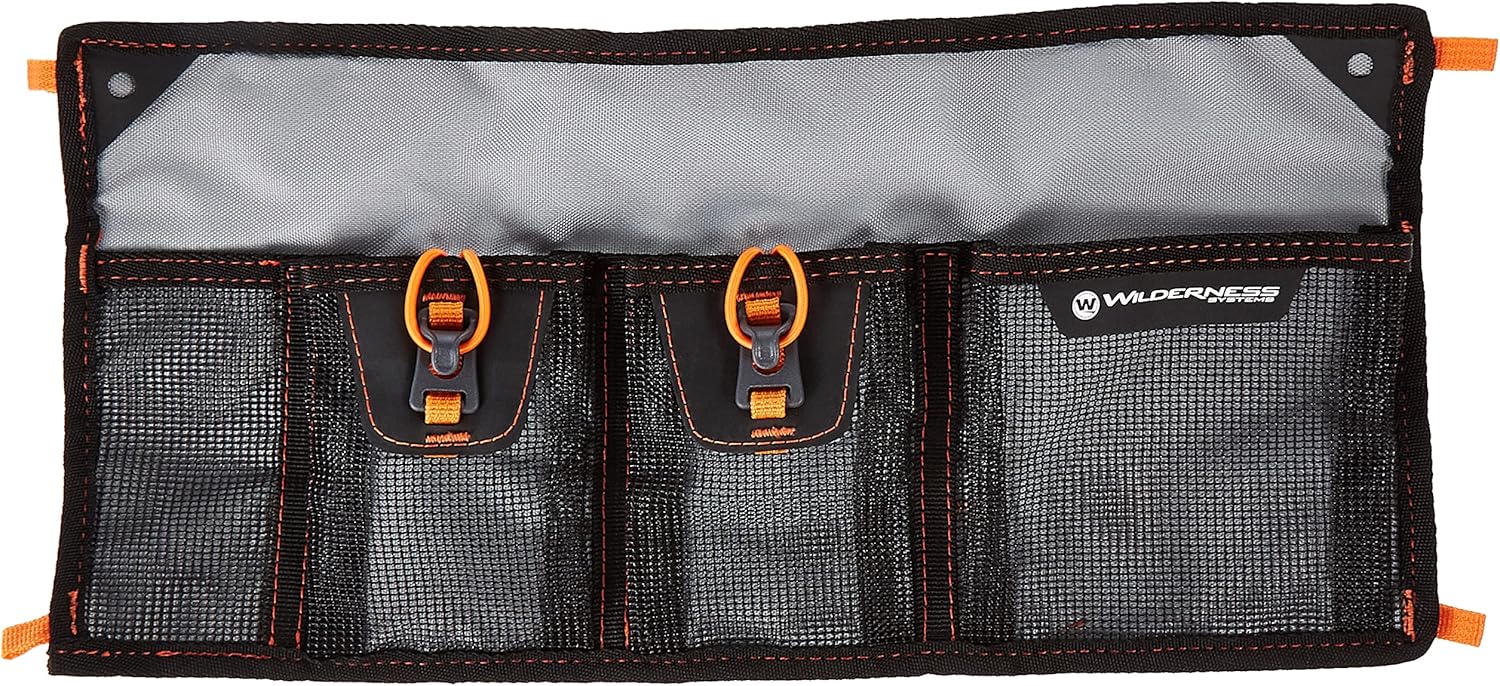 Wilderness Systems Almacenamiento de malla – Comparaciones de almacenamiento de kayak – Se fija al asiento