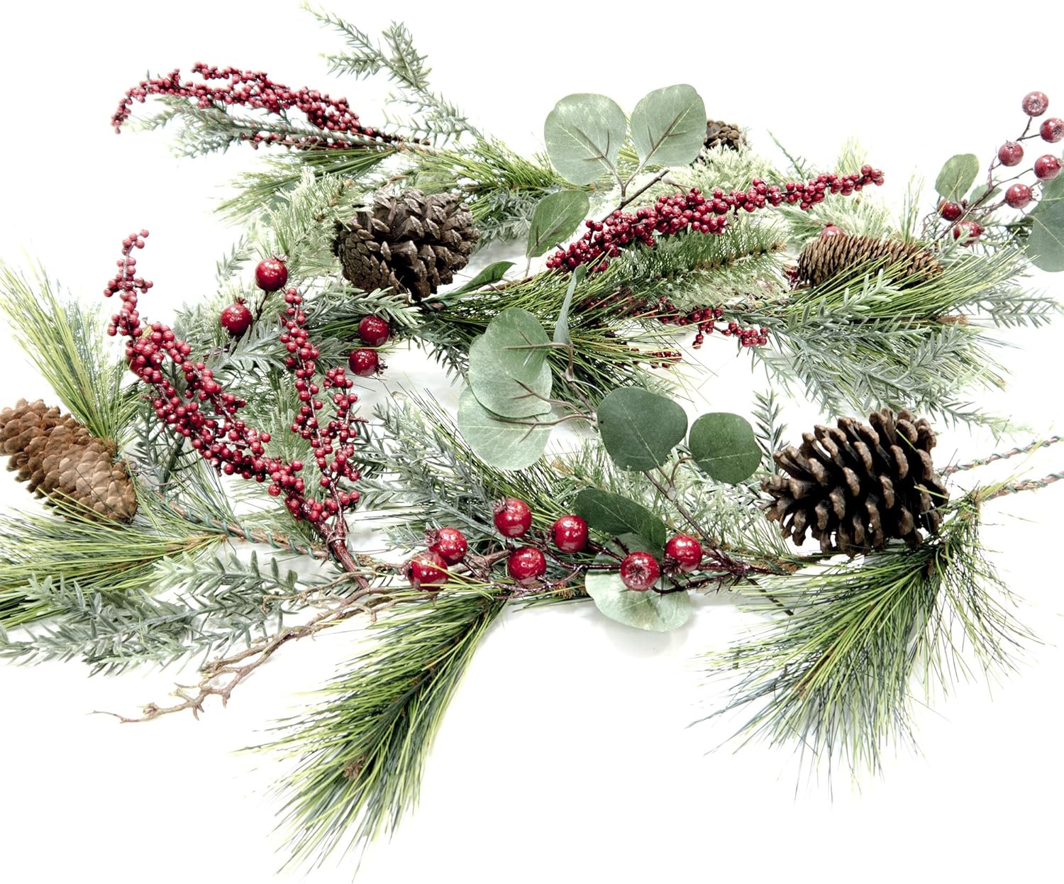 CraftMore Brighton Pine – Guirnalda de Navidad de 72 pulgadas