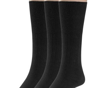 Silky Toes Cotton Diabetic Socks for Women Non Binding Seamless Dress Socks, 3 or 6 Pk Multi Colors Big Sizes Silky Toes Cotton Diabetic Socks for Women Non Binding Seamless Dress Socks, 3 or 6 Pk Multi Colors Big Sizes