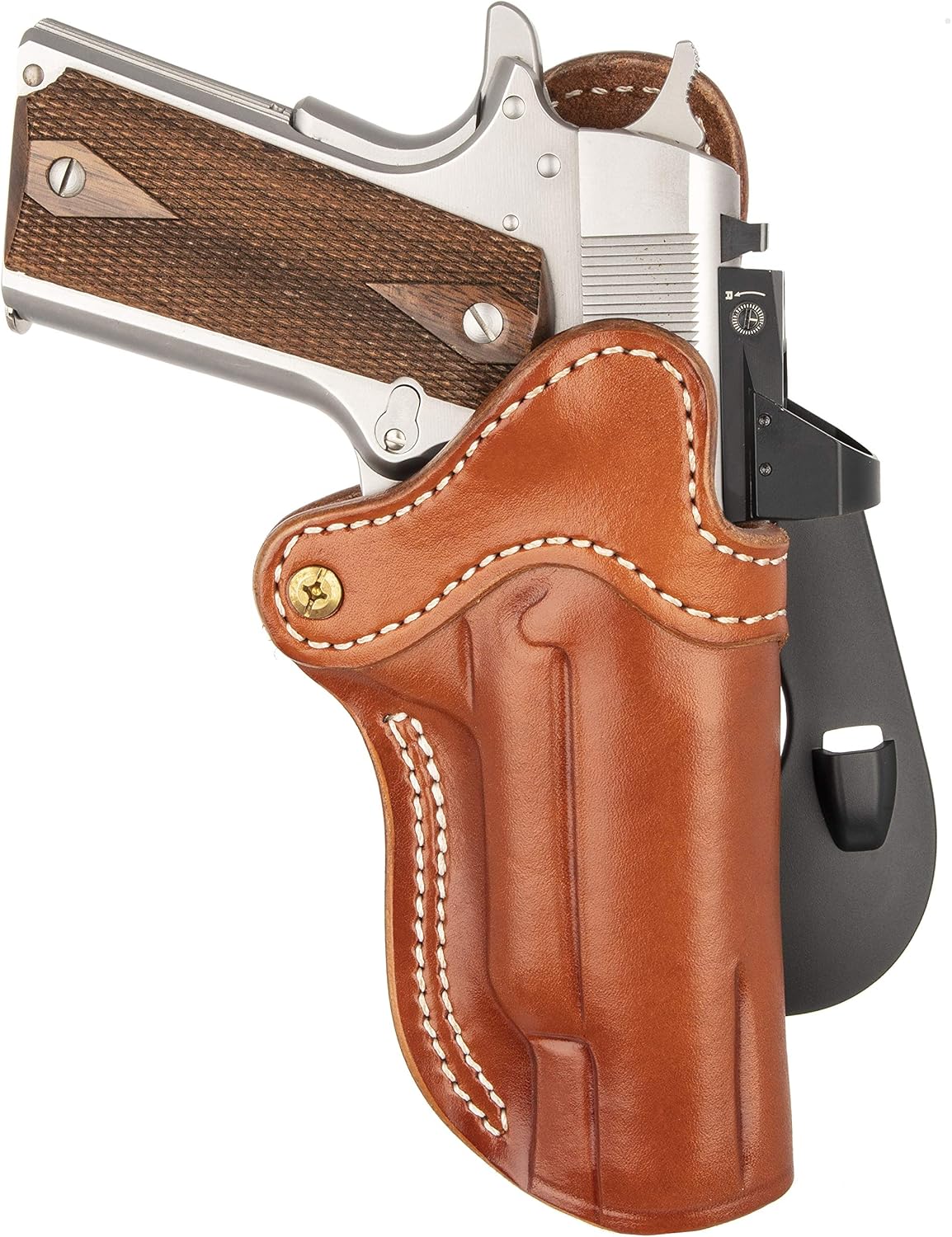 1791 GUNLEATHER 1911 – Funda de pala OWB CCW – Funda de cuero para pistola de cuero para cinturones – Compatible con modelos 1911 con cañones de 4 y