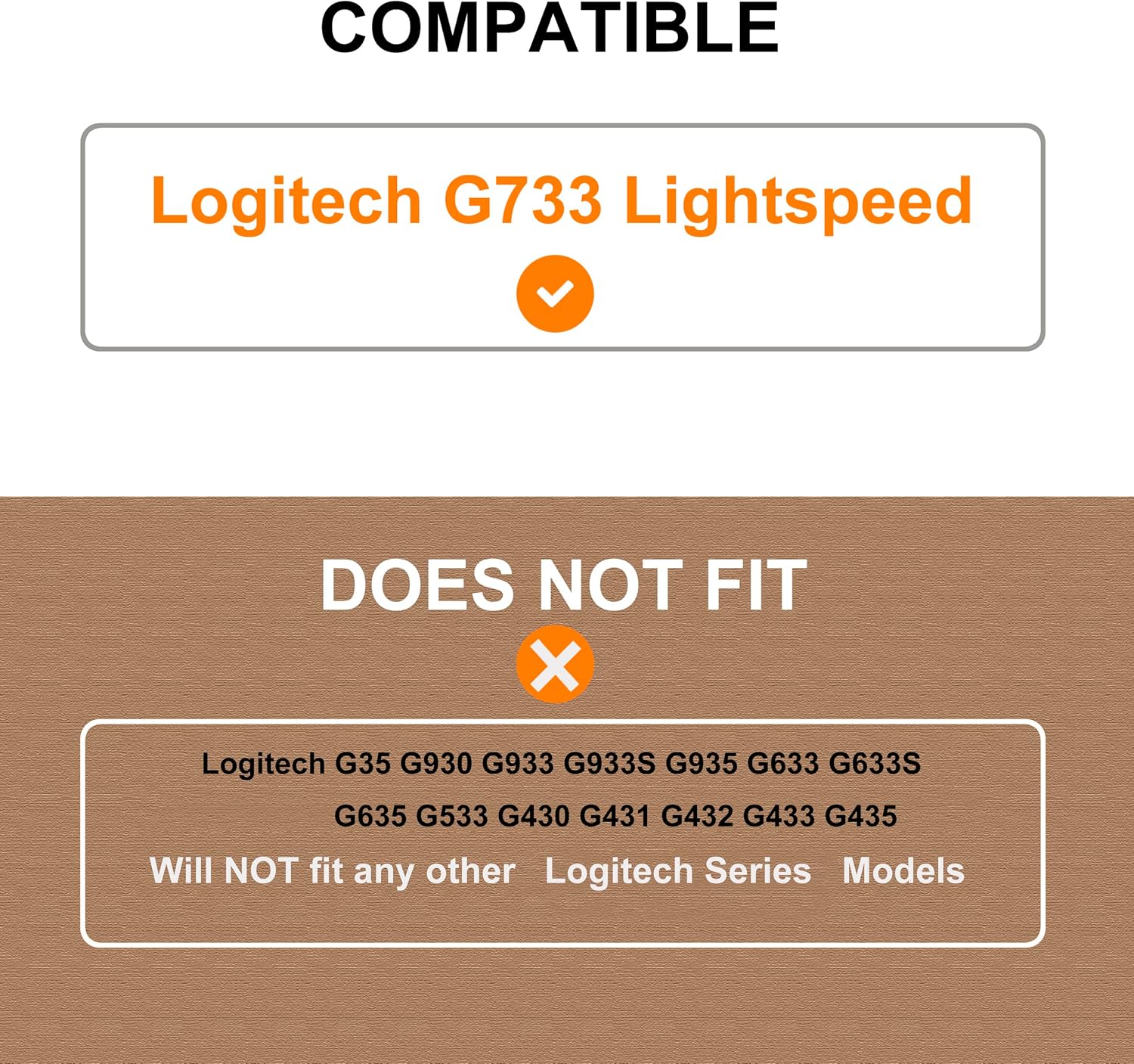 Almohadillas G733  defean – Funda de repuesto para almohadillas de oído compatible con auriculares inalámbricos Logitech G733 G 733 Lightspeed para