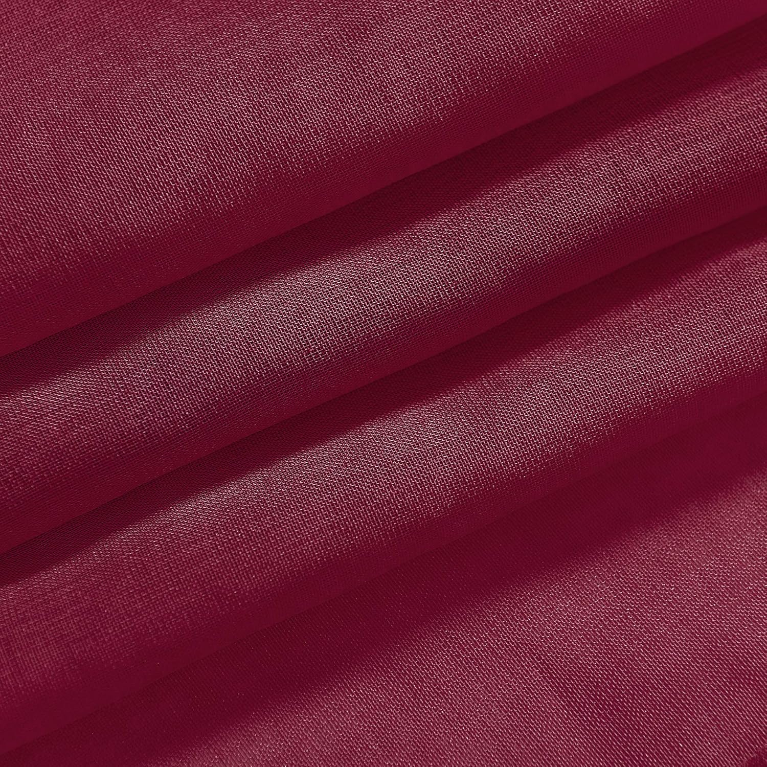 DWCN – Cortinas de gasa transparente, estilo lino, con ojales, diseño de lino, para sala de estar, juego de 2 paneles