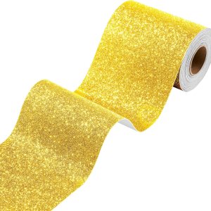 Stickyart Papel tapiz con purpurina dorada, bordes de pared brillantes, despegar y pegar, para dormitorio, papel adhesivo extraíble con purpurina Stickyart Papel tapiz con purpurina dorada, bordes de pared brillantes, despegar y pegar, para dormitorio, papel adhesivo extraíble con purpurina