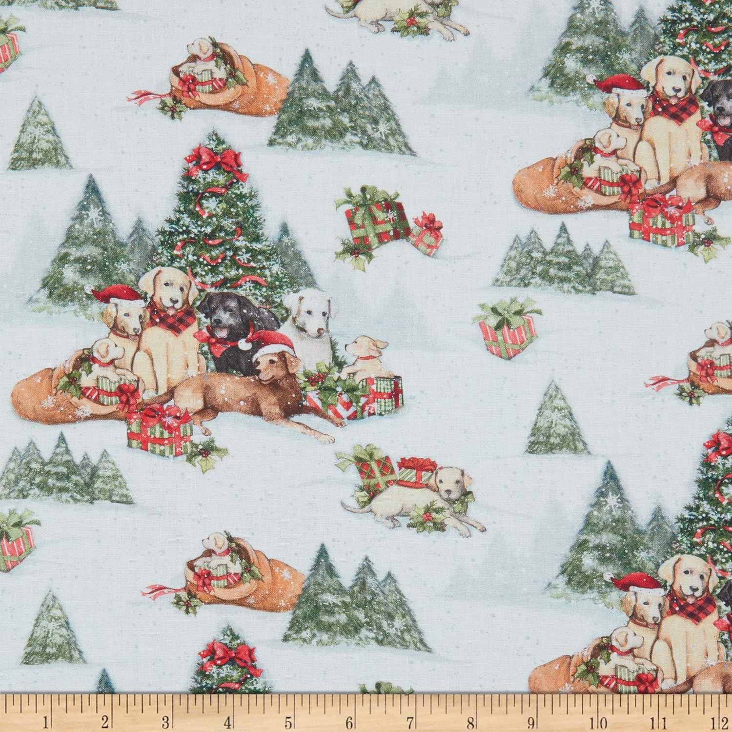 Springs Creative Christmas Dogs – Tela de The Yard