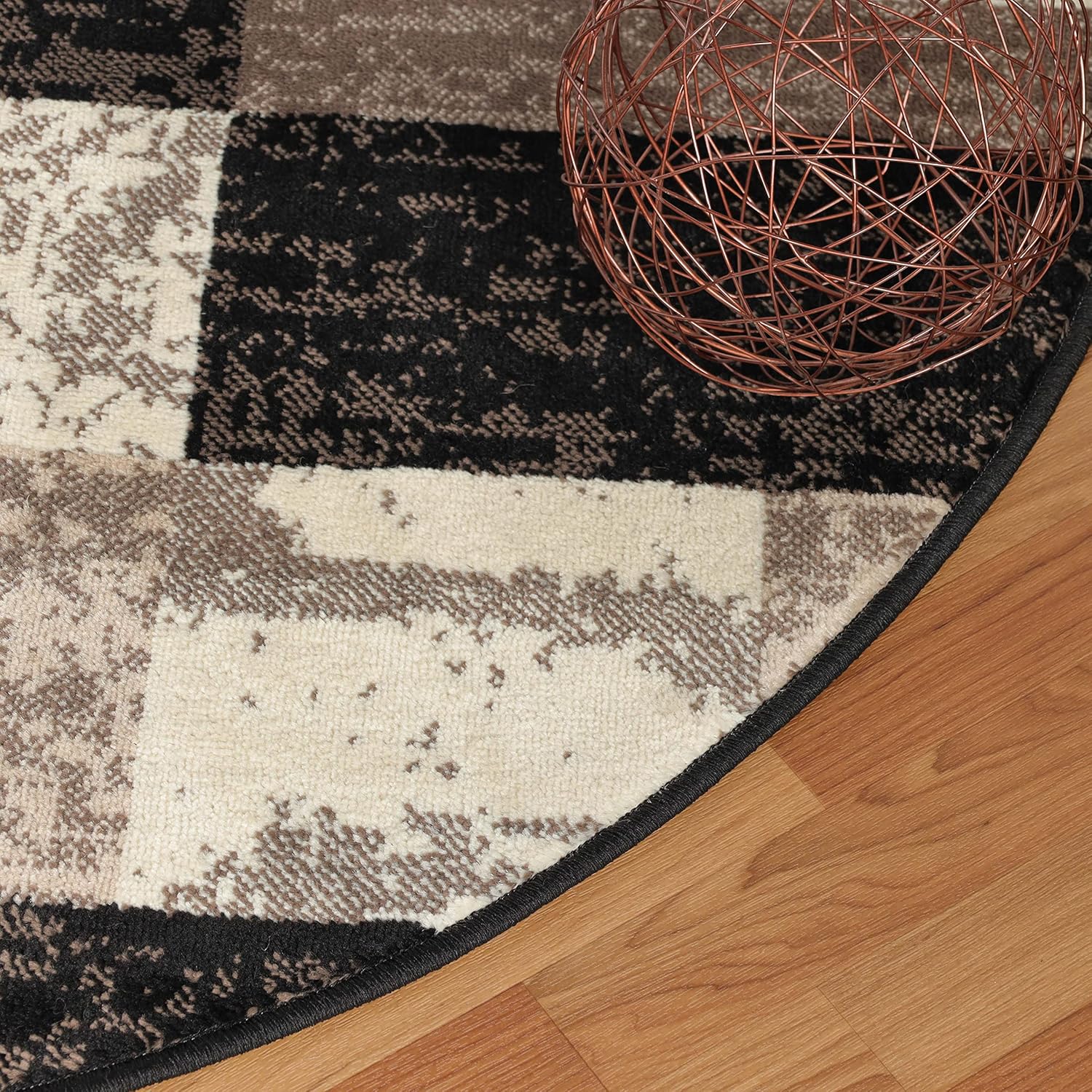 Superior – Alfombra de área para interiores, respaldo de yute, moderna y geométrica, dormitorio, oficina, sala de estar, entrada, suelos de madera,