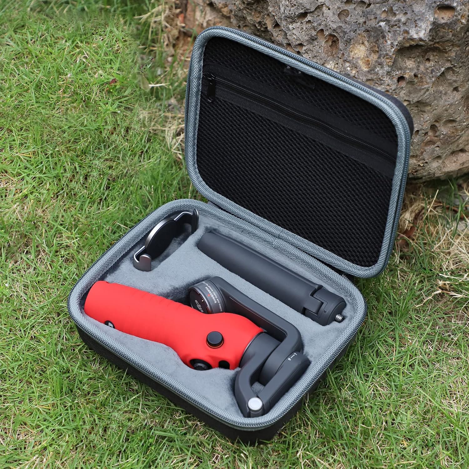 Funda con asa compatible con DJI Osmo Mobile 6, funda protectora de silicona suave antipolvo para teléfono móvil PTZ, accesorios de mano para