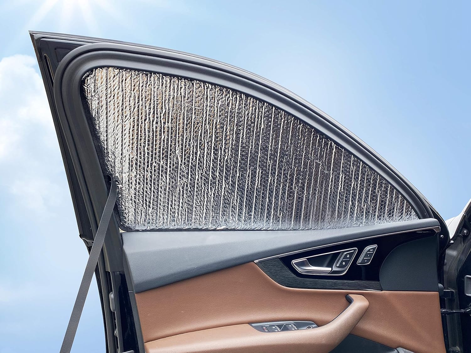 Parasol reflectante para asiento delantero de ventana lateral, ajuste personalizado para Cadillac XT5 de lujo 2017 2018 2019 2020 2021 2022 2023
