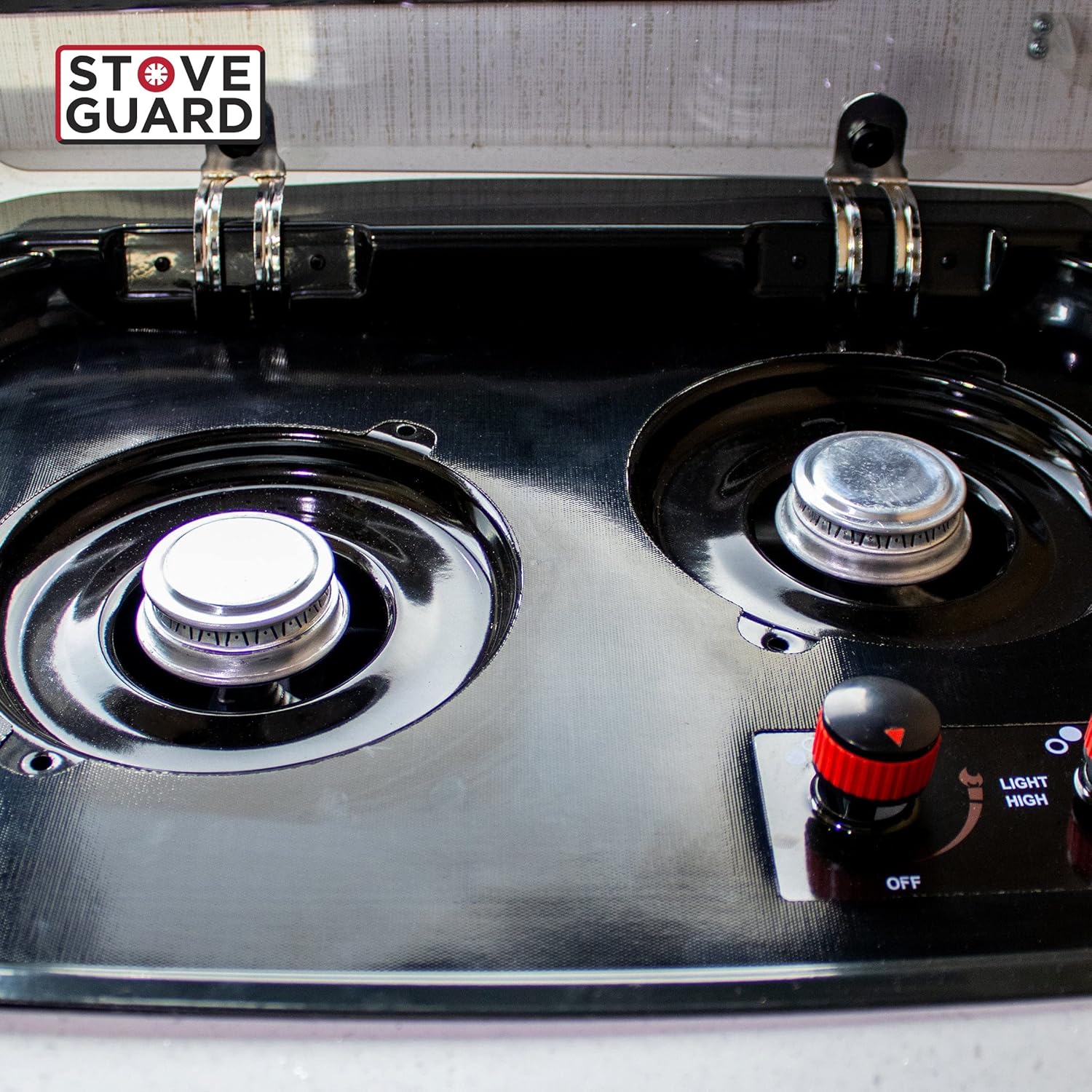 StoveGuard Cubierta superior de estufa de gas Lite Insignia RV hecha a medida y corte de precisión para estufa de gas, hecha a medida