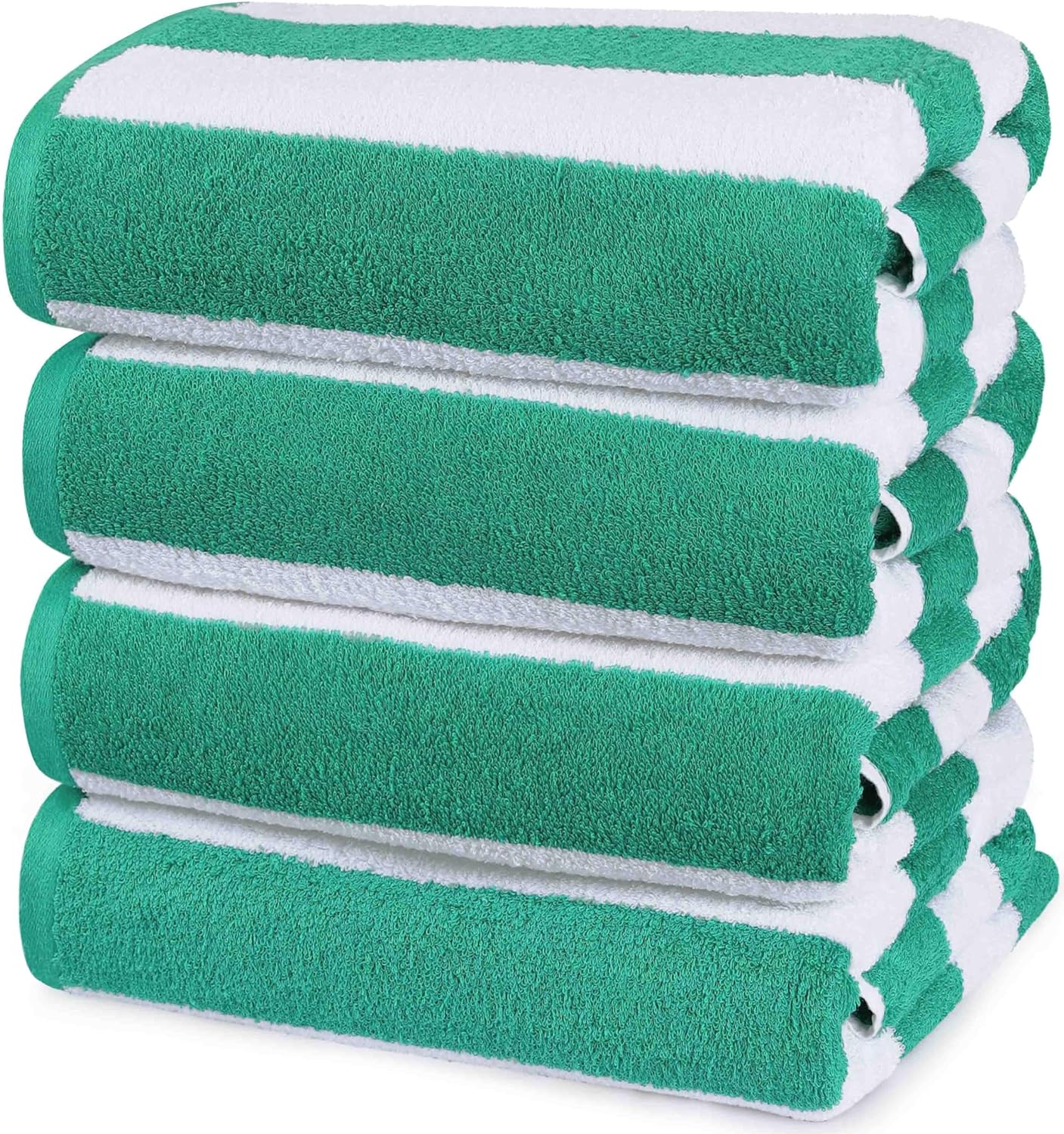 Utopia – Paquete variado de toallas de playa Cabana Stripe (30 x 60 pulgadas) a rayas, 100% algodón hilado en aro, toallas de piscina supergrandes,