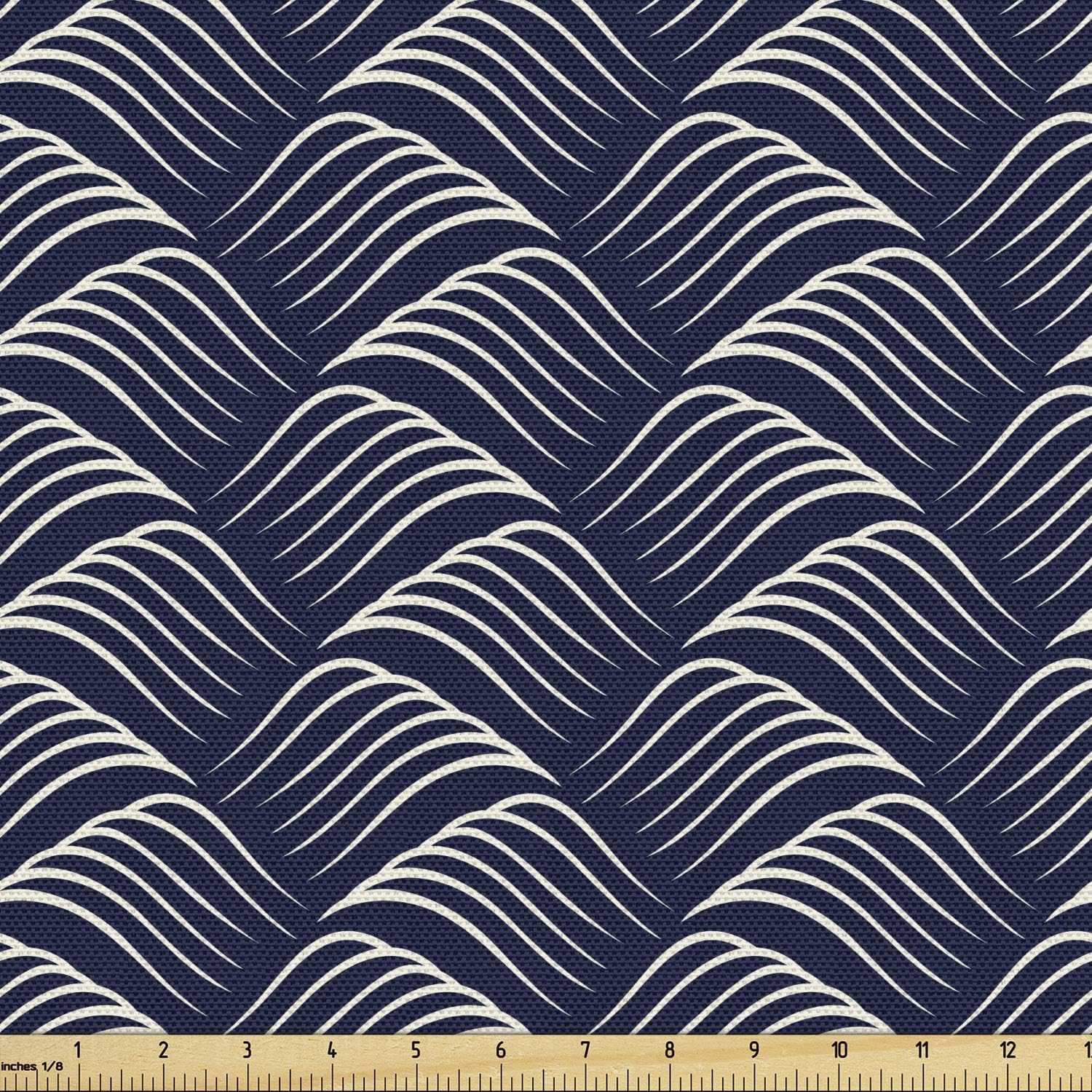 Ambesonne – Tela multicolor con estampado digital por yarda