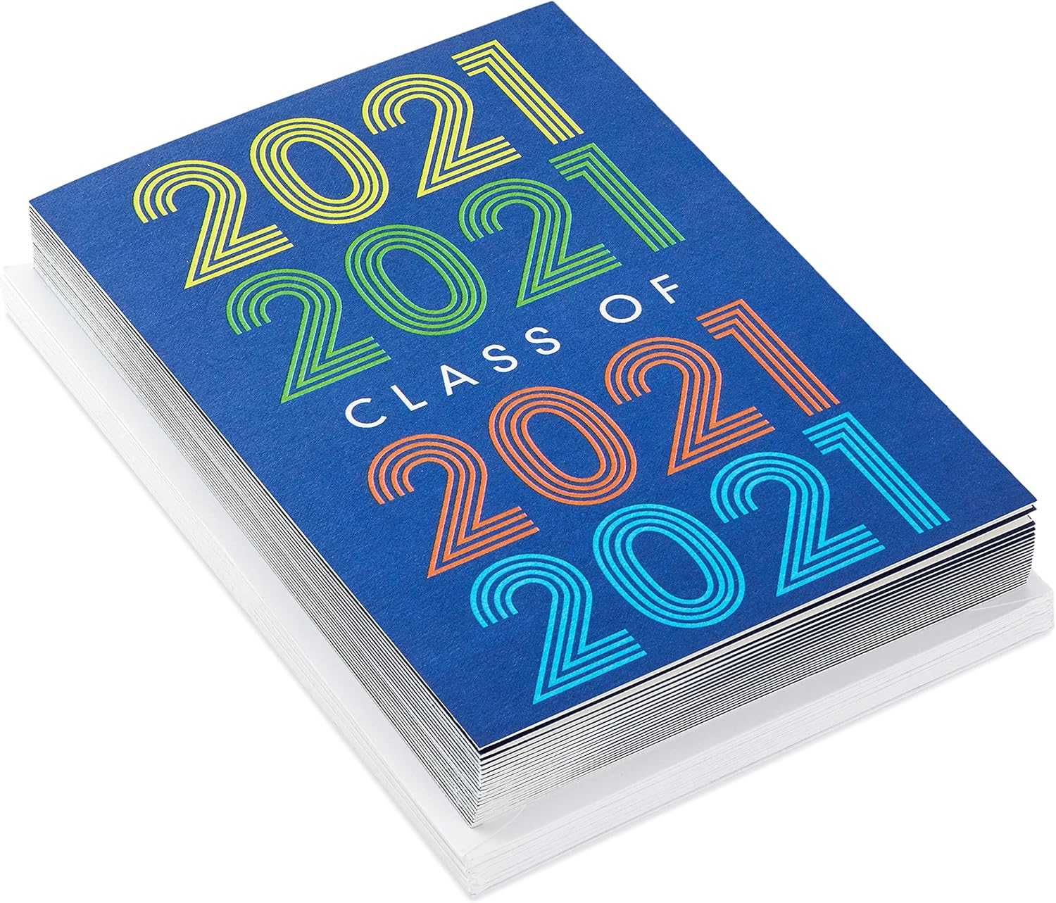 Hallmark Invitaciones para fiesta de graduación 2021, 20 invitaciones con sobres (azul retro)