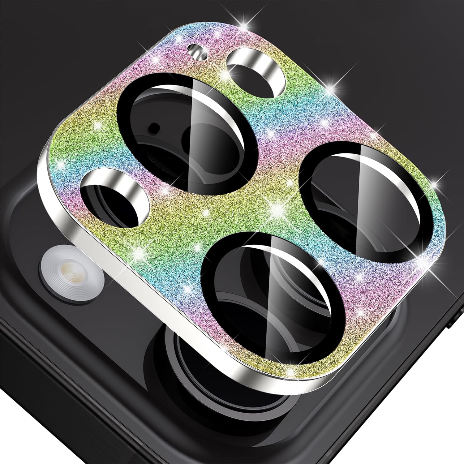 Mansoorr Protector de lente de cámara para iPhone 15 ProiPhone 15 Pro Max, protección contra caídas y cobertura completa Protector de pantalla de