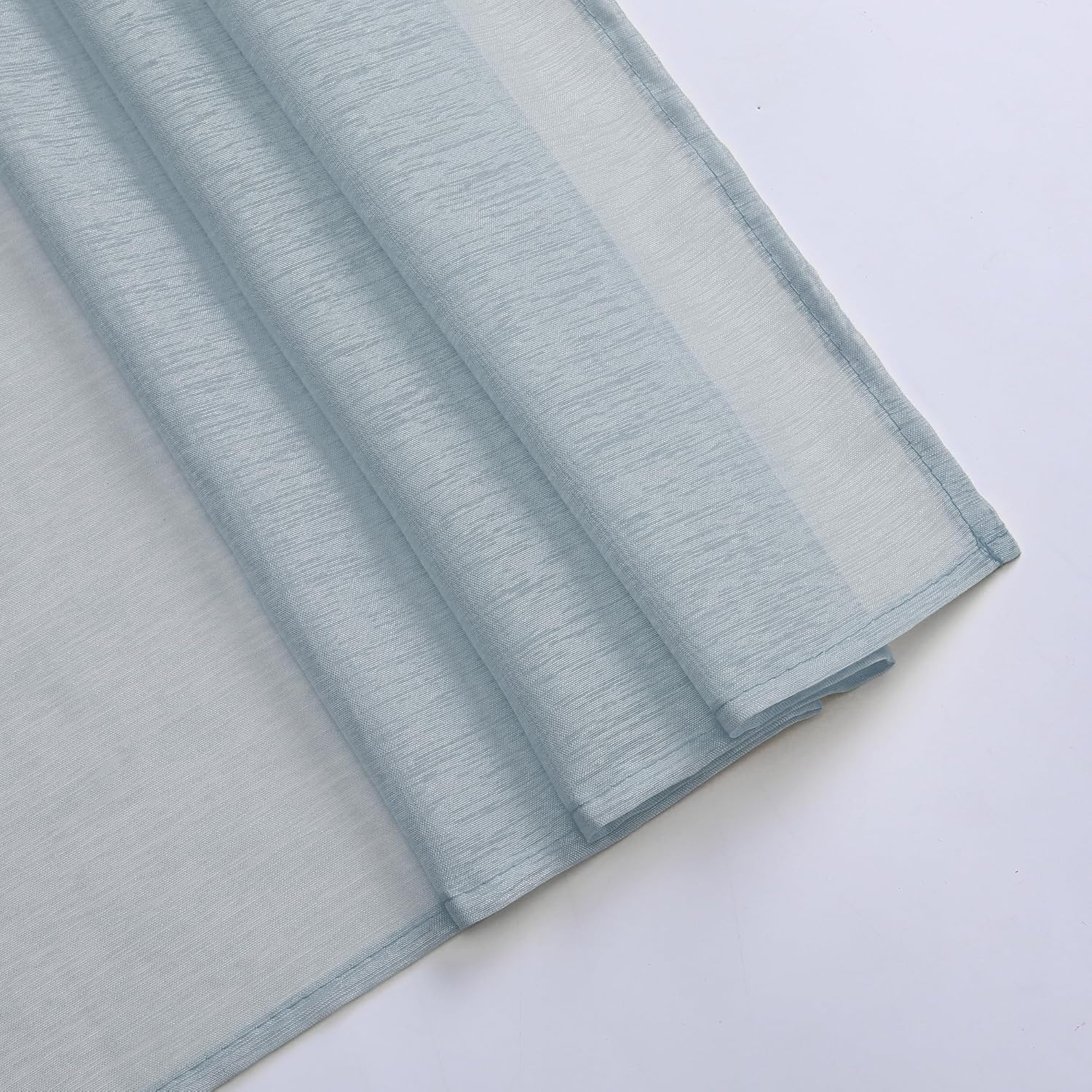 DONREN Cortina de bufanda transparente para dormitorio, cenefa de ventana, panel de gasa clásico para habitación de hijosniñospersonas mayores (52