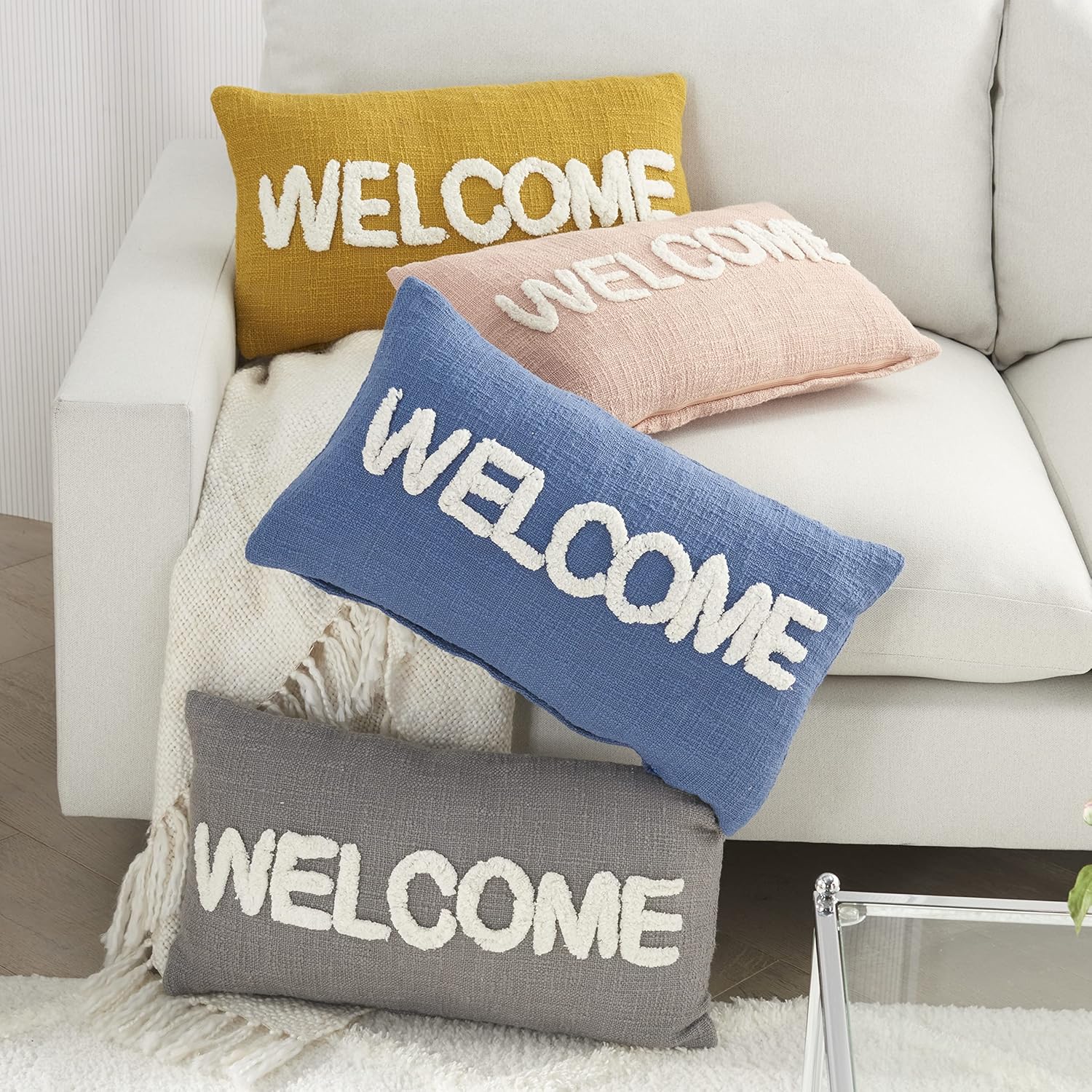 Mina Victory Life Styles – Almohada de 12 x 21 pulgadas