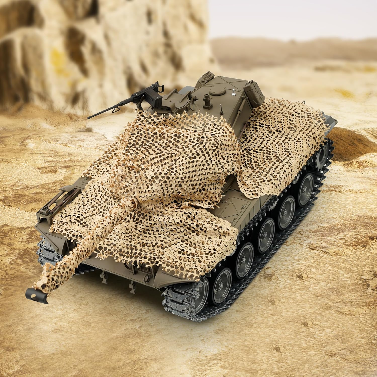 3 piezas de red de camuflaje densa para tanque AFV Kit de modelo militar 0.004 x 9.055 x 9.055 in Tipo A, piezas de actualización de tanque RC
