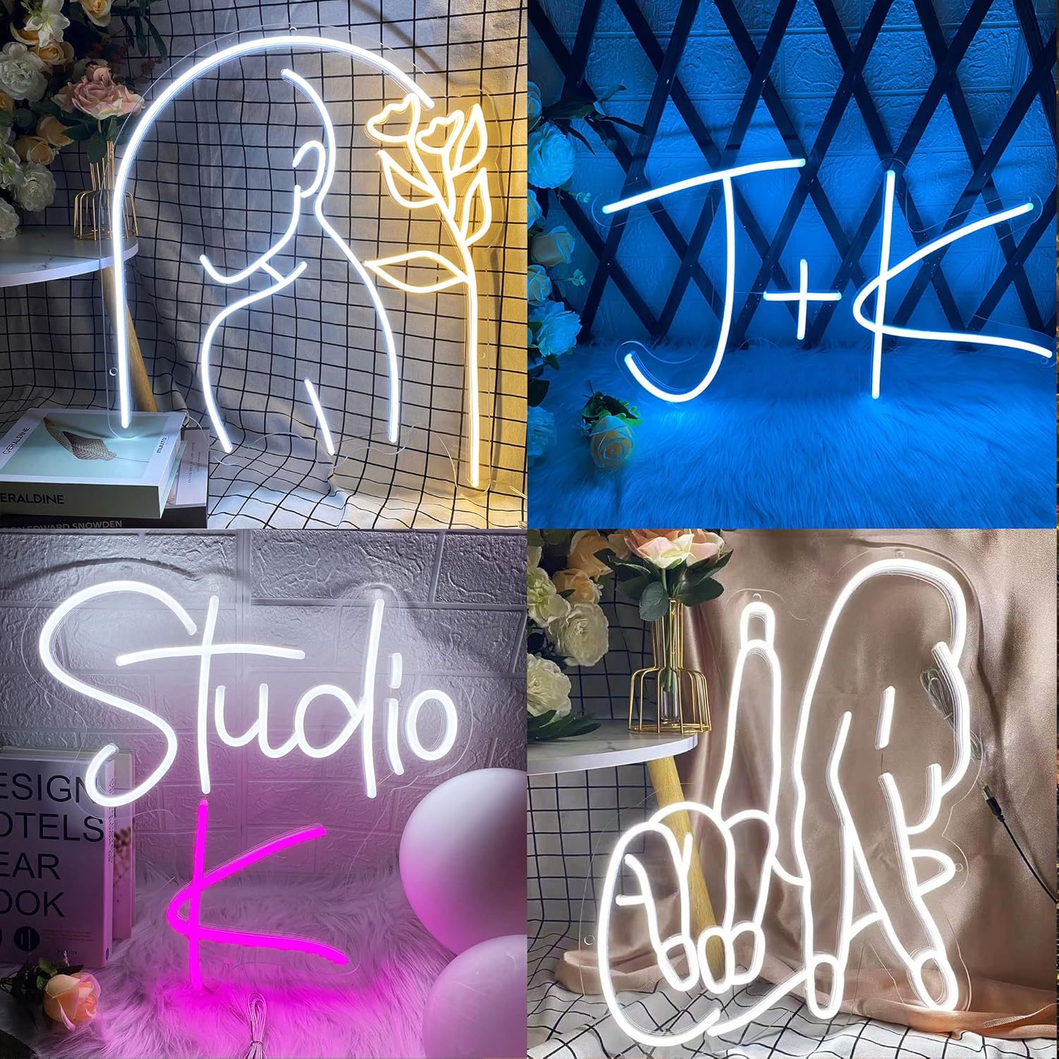 Letrero de neón LED personalizado para dormitorio, boda, fiesta de cumpleaños, sala de juegos, hogar, bar, salón, negocios, logotipo, letrero de