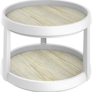Simple Houseware Plataforma giratoria de 2 niveles Lazy Susan organizador multifuncional, arce Simple Houseware Plataforma giratoria de 2 niveles Lazy Susan organizador multifuncional, arce