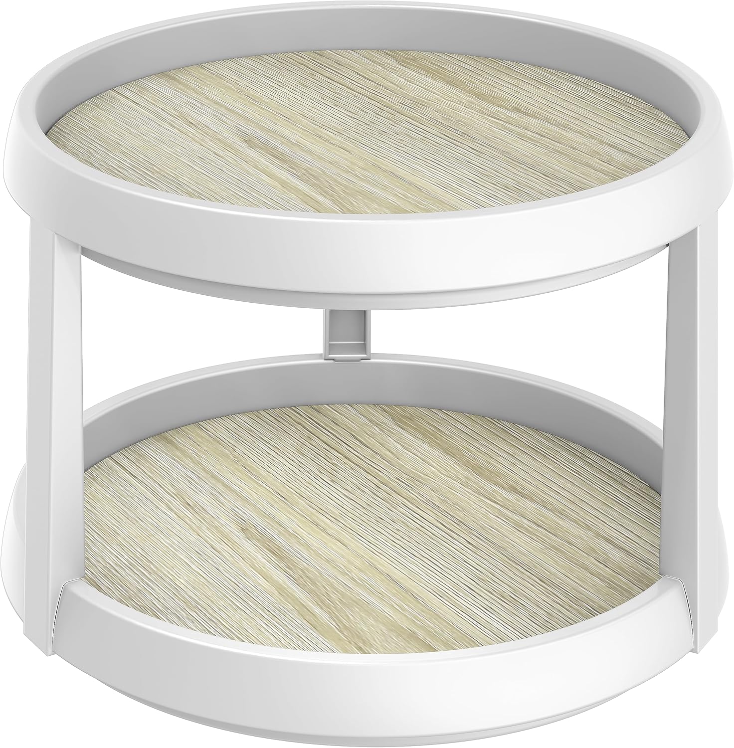 Simple Houseware Plataforma giratoria de 2 niveles Lazy Susan organizador multifuncional, arce