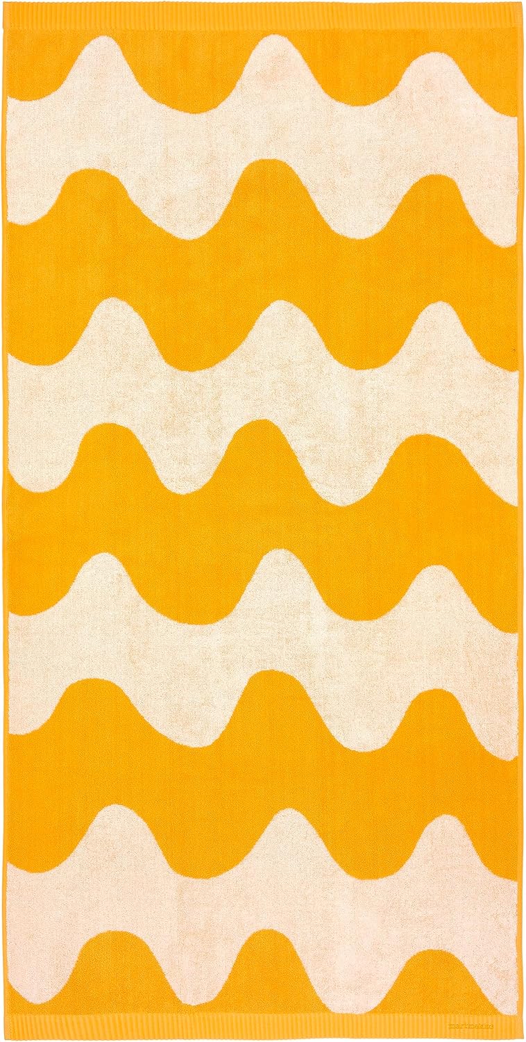 MARIMEKKO – Toalla de baño de algodón Lokki (amarillo)