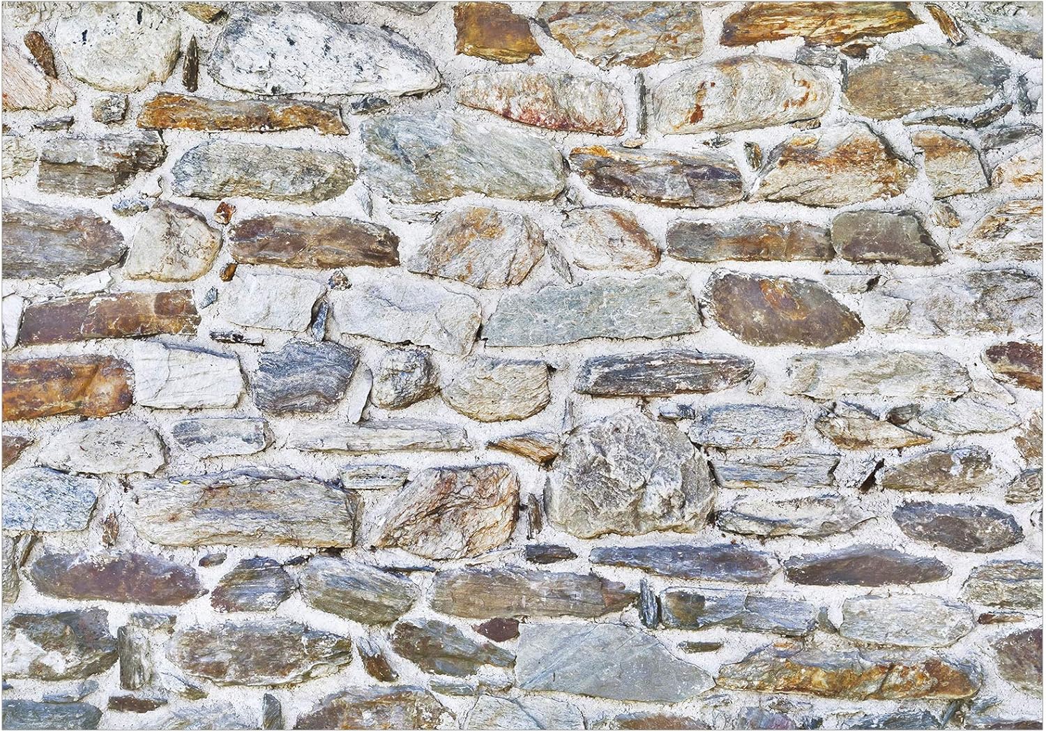 artgeist Mural de pared de piedra sintética de 116 x 83 pulgadas, papel pintado autoadhesivo XXL despegar y pegar, adhesivo grande extraíble para